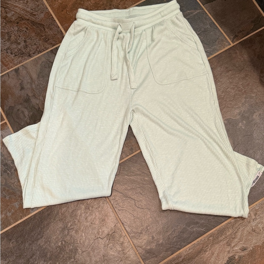 Gymshark Mint Ribbed Lounge Pants